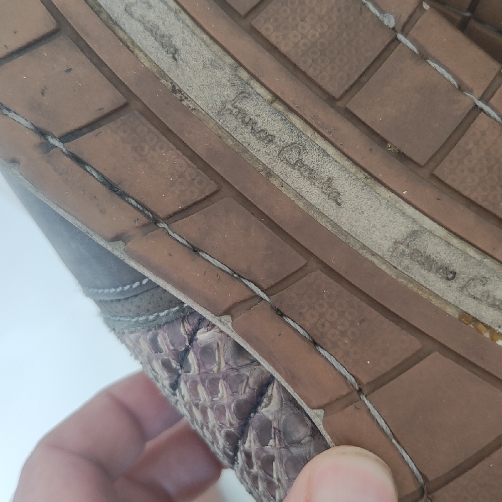 Snakeskin Patterned Sneakers - image 6